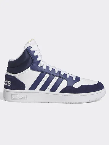 adidas Sportswear HOOPS 3.0 MID Sneaker - Sneaker in Cloud White/Dark Blue, aus hochwertigem Leder und Synthetik, knöchelhoch für optimalen Halt, ideal für sportliche Aktivitäten und lässige Outfits.