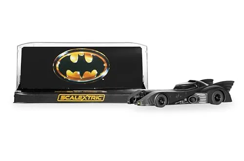 Scalextric C4492 1:32 Batmobile 1989 HD - Slotcar für ultimatives Rennerlebnis - Slotcar Fahrzeuge für Autorennbahnen mit detailgetreuem Design und integrierter Lichtfunktion. Robust und ideal für spannende Rennen auf digitalen und analogen Bahnen.