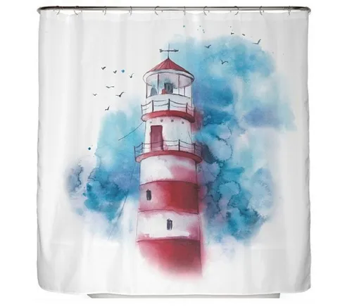 Arteneur Duschvorhang Breite 150 cm, Anti-Schimmel Beschichtet, Beschwerter Saum, Waschbar 40°C