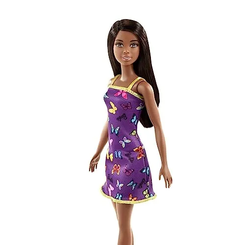 Barbie Mattel T7439 AFROAMERICANA Con Vestito Viola