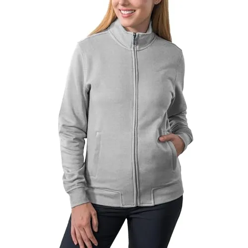 HRM Damen 1002 Kapuzenpullover Grey-Melange, L - Kapuzenpullover für Damen: Weicher Mischgewebe aus 70% Baumwolle & 30% recyceltem Polyester, ideal für Textil-Veredelung und vielseitig einsetzbar in Freizeit und Sport.