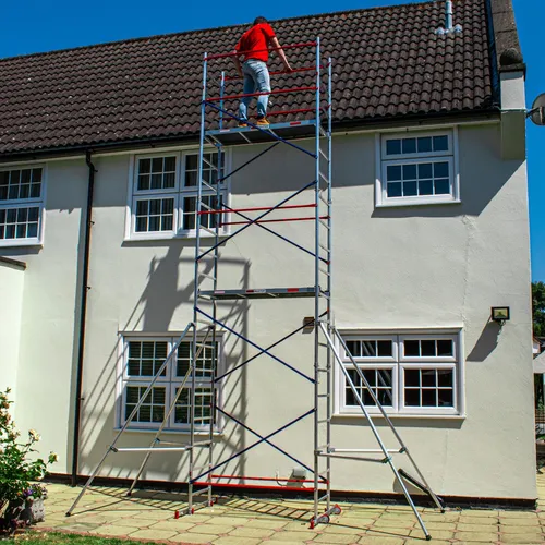 Home Master DIY-Gerüstturm 4 m | Aluminium mit 150 kg Tragkraft