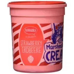 NAWARRA Süßigkeit, Nawarra Marshmallow Cream Strawberry mit Erdbeergeschmack 180g