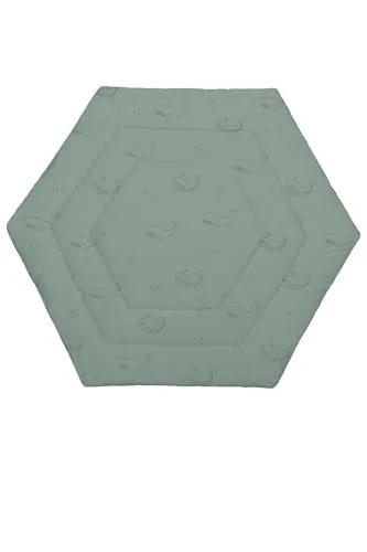 Fillikid Einlage Laufstall 6-eckig Exklusiv | Krabbeldecke Laufgitter 124 cm | Schutzeinlage Laufgitter weich gepolstert | Spieldecke waschbar | Laufgittereinlage