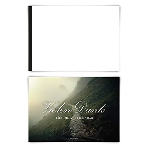 filterleadTrauerkarten Trauer Danksagungen 12 Stück Karten Set