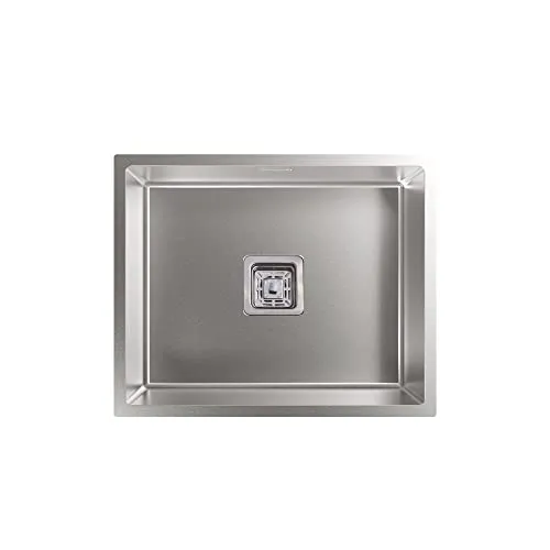 CATA CB 50-40 R10 Spüle 44x54 cm Quadratische Wanne mit Radius 1 cm, Dicke 0,12 cm und Tiefe 20 cm Edelstahl Material Einbau in Möbel 60 cm