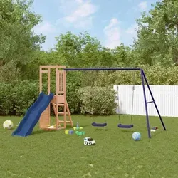 vidaXL Spielturm Massivholz Douglasie - Entdecke den vidaXL Spielturm aus langlebigem Douglasien-Massivholz! Mit Kletterwand, Rutsche und Sandkasten bietet er unendlichen Spielspaß für Kinder von 3 bis 8 Jahren. Robustes Design für sichere Abenteuer im eigenen Garten!