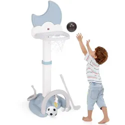 GOPLUS 4 in 1 Kinder Basketballkorb – Höhenverstellbar mit elektronischer Anzeigetafel - 4-in-1-Sportzentrum für Kinder: Basketball, Ringwurf, Minigolf und Fußball in einem. Fördert Bewegung, Konzentration und Motorik. Robuste Konstruktion für drinnen und draußen, mit 9-facher Höhenverstellung für langanhaltenden Spielspaß.