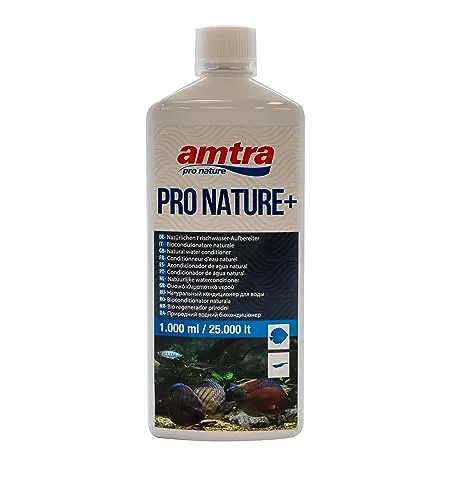 Amtra Pro Nature Plus Wasseraufbereiter – 1000 ml für Süßwasseraquarien - Wasseraufbereitung für Aquarien, macht Leitungswasser sicher für Fische, entfernt Chlor und Schwermetalle, fördert das Fischleben und schützt die Schleimhäute.