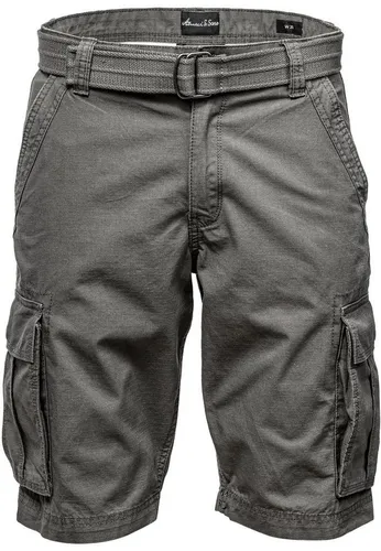 Amaci&Sons Cargoshorts MIDFIELD - Herren Bermuda Short mit Gürtel - Cargoshorts aus 100% Baumwolle, ideal für Abenteuer! Bequem und strapazierfähig mit praktischen Seitentaschen für Ihre Essentials.