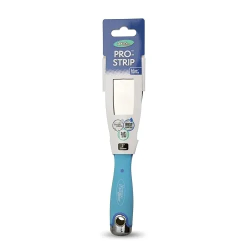 Axus Decor Tapetenschaber – 50 mm, Farbschaber zum Entfernen von Farbe und Tapeten, ideal für professionelle und DIY-Projekte, Edelstahlklinge und gummierter Griff