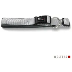Wolters Hunde-Halsband Professional Comfort Halsband grau|silberfarben Gr.4 | 3 cm x 40 cm - 45 cm