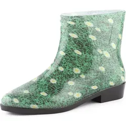 Ladeheid Damen Kurze Gummistiefel Stiefeletten bunt wasserfest - Grün - 38 EU - Bequeme, halbhohe Gummistiefel für Damen, 100% wasserdicht und mit rutschfester Sohle. Ideal für regnerische Tage und vielseitig einsetzbar. Leicht zu reinigen und in modernem Design erhältlich.