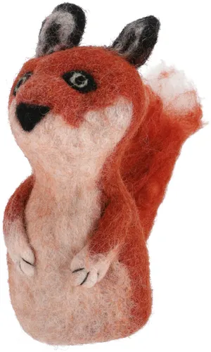 Filz Eierwärmer, handgemachte Filzdekoration aus Nepal, Filztier - Fuchs