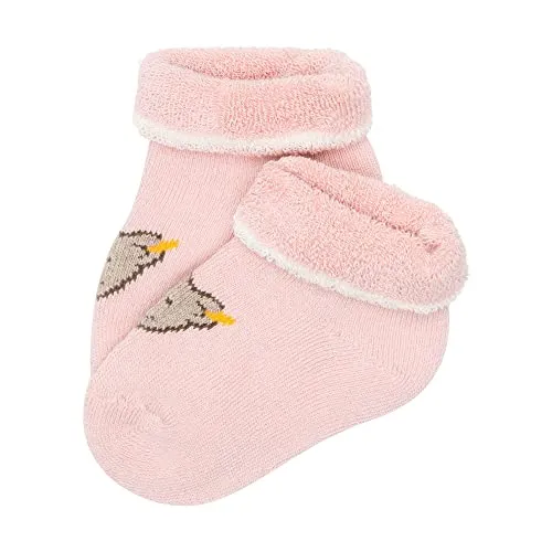 Steiff Unisex Baby sokken kort Socken GOTS, SILVER PINK, 14 EU