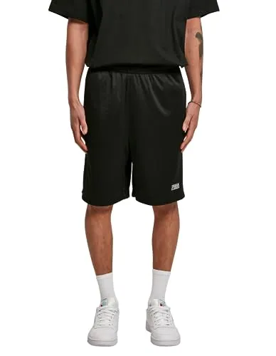 Urban Classics Herren Kurze Hose Basic Mesh Shorts, Farbe Black, Größe XS