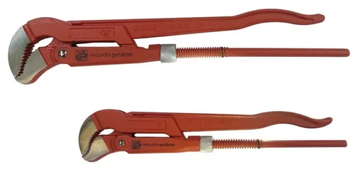 Rohrzange Eckrohrzange Set S Maul 45° 1 u. 1,5