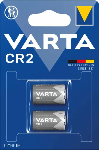 VARTA Batterien CR2 Lithium Rundzelle - 2 Stück, 3V, höchste Leistung für High-Tech Kameras und Blitze, umweltfreundlich und langlebig