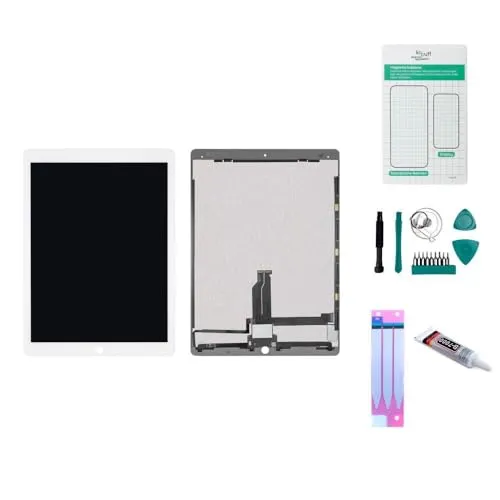 kaputt.de Display kompatibel mit Apple iPad Pro 12 9 (1. Gen) 2015 weiß Set