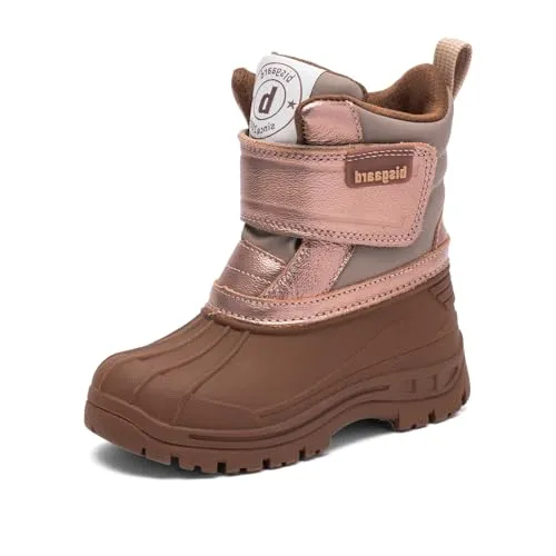 Bisgaard Pixie Rose Gold EU 33 - Stylische Kinderschuhe - Wanderschuhe: Wasserdichter und atmungsaktiver Winterstiefel aus Leder mit 100% Wolle-Fütterung, ideal für kalte Tage und einen lässigen Auftritt.