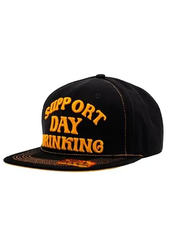 King Kerosin Herren Flatbrim Cap mit verstecktem Print - Stylische Baseball Cap mit humorvollem 3D-Stick und verstecktem Slogan. Snapback-Verschluss sorgt für perfekten Sitz – ideal für lässige Freizeit-Looks.