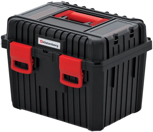 Kistenberg Werkzeugkiste HEAVY - Schwarz, robust und ideal für professionelle Handwerker