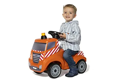 Ferbedo 17 123 1 Truck (Rutschfahrzeug für Kinder von 1,5-4 Jahre, Babyrutscher mit Service-Design, mit Blinklicht + Sirene, Kinderfahrzeug mit Flüsterlaufreifen) 171231
