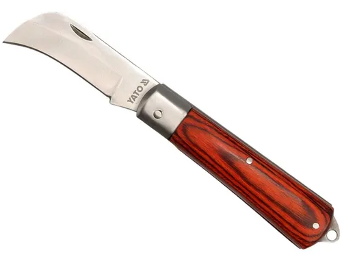 TRIZERATOP Cuttermesser Klappmesser mit gebogener Klinge und Holzgriff, (Klappmesser mit gebogener Klinge und Holzgriff, Klappmesser mit gebogener Klinge und Holzgriff), Qualitätswerkzeug
