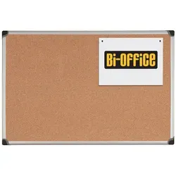Bi-Office Maya W Korktafel 120x90cm - Stabiler Alurahmen - Präsentation: Robuste Korktafel mit leichtem Aluminiumrahmen, ideal zum Pinnen von Ideen und Notizen für Büro und Zuhause.