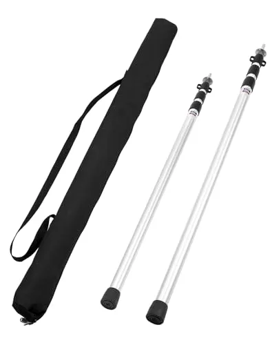 QWORK® Teleskop Zeltstangen Sonnensegel Stangen