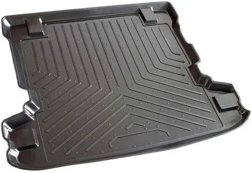 RECAMBO Kofferraumwanne für Mitsubishi Pajero III, V60, 5 Türen, 2000-2006, für Mitsubishi Pajero III, 100% passgenaue Antirutschmatte, Kofferraum Schutzmatte, Gummimatte