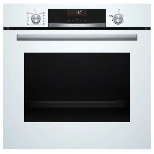 Herd BOSCH HBG536EW3 - 3400 W, 71 L - Backofen mit 10 Programmen, Kindersicherung und integrierter LCD-Anzeige. Ideal für kreative Köche, die Wert auf Qualität legen.