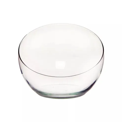 Glasschale, Dekoglas SPIDER schräger Rand D. 19cm D 23,5cm transparent Glas Duif