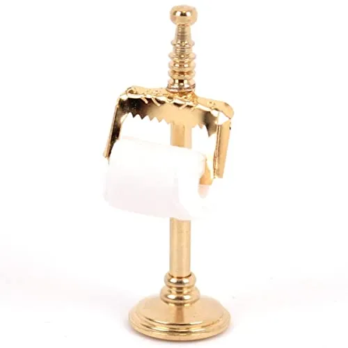 Reutter Porzellan - Toilettenpapierhalter, Miniatur, 5er Pack, Gold, Klassisch, Minimal, Porzellan