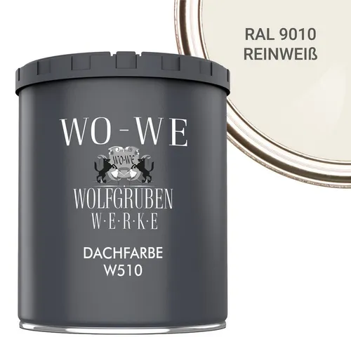 WO-WE Dachfarbe Dachfarbe Sockelfarbe Dachbeschichtung W510, 0.75-20L, Seidenglänzend