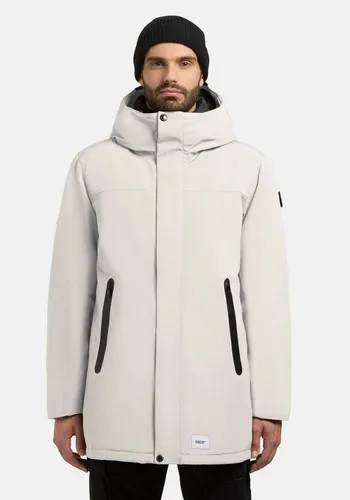 khujo Herren Winterjacke Kann-YM Offwhite Gr. XL - Funktionsjacke mit innenliegenden Rucksackträgern, wasserabweisend und winddicht für optimalen Schutz bei kaltem Wetter.