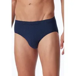 Schiesser Minislip Cotton Casual ohne Eingriff, gemustert blau 5