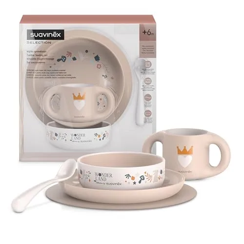 Suavinex Kindergeschirr Set in pink von Suavinex