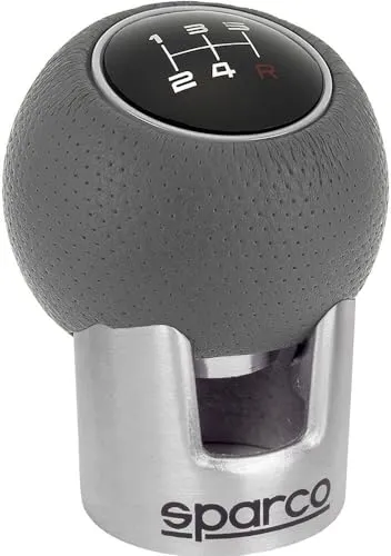 Sparco Manueller Schaltknauf Lazio Chrom/Grau Universal von Sparco