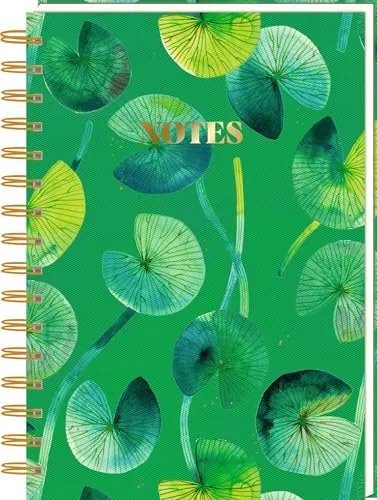 Produktbild Ringbuch DIN A5: All about green: Notizbuch | A5 | Punkteraster | 80 Blatt | Ringbindung | hochwertige Ausstattung | Für die Uni, Arbeit oder Zuhause