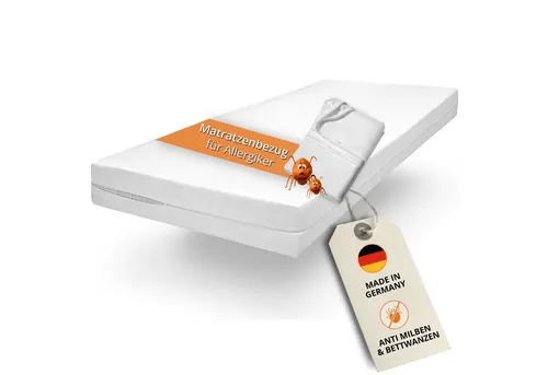 Matratzenschutzbezug Evolon Encasing - Anti Milben Schutz für Allergiker - Hochwertiger Matratzenschutzbezug mit patentierter Evolon Technologie, bietet effektiven Anti-Milben-Schutz und hervorragende Atmungsaktivität. Ideal für Hausstauballergiker, Made in Germany.