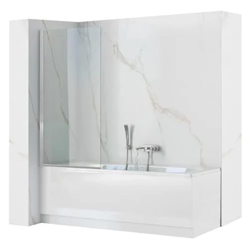 Produktbild Rea Badewannenaufsatz Lagos 80 Chrome