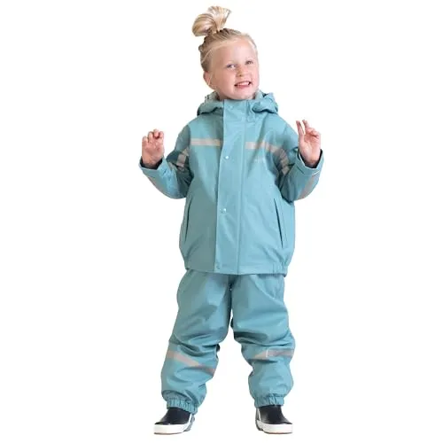 BMS Winter Matschjacke gefüttert- smoke blue - 110