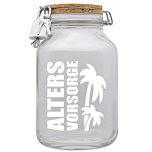 Spardose Altersvorsorge Geld Geschenk Idee Transparent XXL