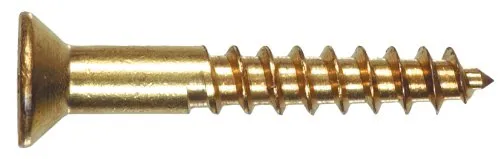 Die Hillman Gruppe 41835 Messing Flat Head Phillips Holz Schraube, 8 x 3/4-Zoll, 100 Stück