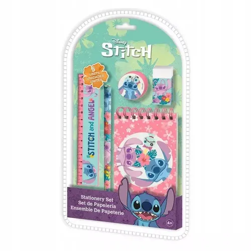 Zestaw piśmienniczy dla dzieci notes STITCH Angel Kids Euroswan 5 8435507889827