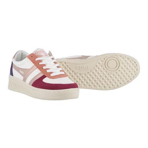 Gola Unisex Grandslam Quadrant Sneaker - Off White/Cerise/Rose Gold/Plum, 40 EU - Damen-Sneaker mit trendigem Design und hochwertiger Gummi-Sohle für optimalen Komfort und Stil im Alltag.