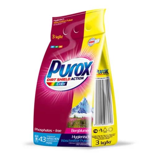 Purox Dirt Shield Action Color 3kg CLOVIN S.A. 4260418933550