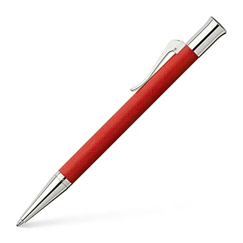 Graf von Faber-Castell 145266 Drehkugelschreiber Guilloche Indian Rot