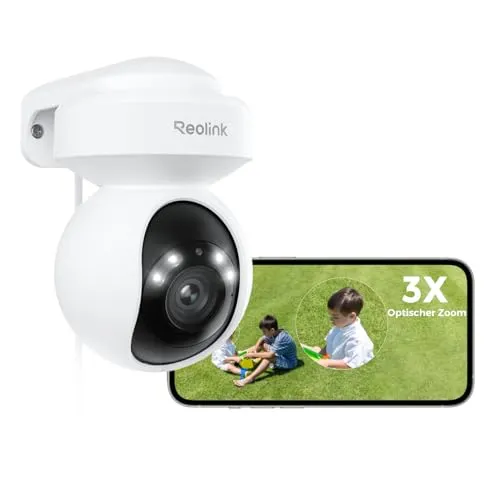 Reolink Wi-Fi 6 4K PTZ Überwachungskamera - Überwachungskamera mit 4K UHD und Auto-Tracking, ideal für Innen- und Außenbereiche. Mit Wi-Fi 6 für höhere Geschwindigkeiten und bessere Reichweite.